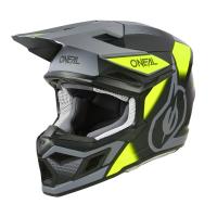 Oneal Шлем кроссовый 3Series Neon Vision V.24 серый/желтый в Тольятти