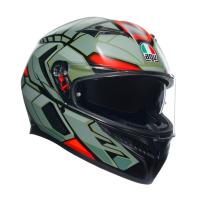 AGV Шлем K3 Decept Matt Black/Green/Red в Тольятти