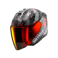 Shark Шлем Skwal I3 Jet Hellcat Mat Black/Chrome/Red в Тольятти