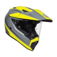 AGV Шлем AX9 E2206 V26 Pacific Road Matt Grey/Yellow Fluo/Black в Тольятти