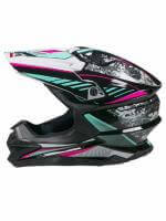 AiM Шлем кроссовый JK803 Multicolor Black/Blue в Тольятти