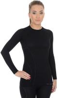Brubeck Футболка женская Active Wool Черный в Тольятти
