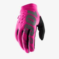 100% Мотоперчатки текстильные женские Brisker Neon/Pink/Black в Тольятти