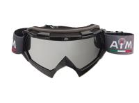 AiM Очки кроссовые (PRO) 157-100 Black Glossy в Тольятти
