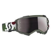 Scott Очки кроссовые Fury dark green/white silver chrome works в Тольятти