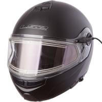 LS2 Мотошлем снегоходный FF325 Strobe Electric Snow Solid Черный Матовый в Тольятти