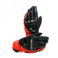 Dainese Перчатки кожаные 4-Stroke 2 Black/Fluo-Red в Тольятти