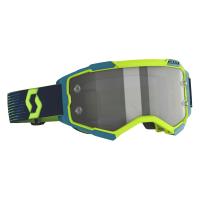 Scott Очки кроссовые Fury LS neon yellow/blue light sensitive grey works в Тольятти