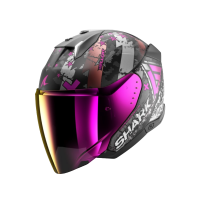 Shark Шлем Skwal I3 Jet Hellcat Mat Black/Chrome/Violet в Тольятти