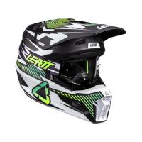 Leatt Шлем кроссовый детский 3.5 V26 Storm Teal + очки Vizion 3.5 в Тольятти
