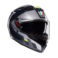 AGV Шлем K3 Shade Grey/Yellow Fluo в Тольятти