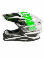 AIM Шлем кроссовый JK803 White/Green в Тольятти