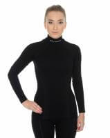 Brubeck Футболка женская дл.рукав Wool Merino 78% Черный в Тольятти