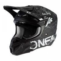 Oneal Шлем кроссовый 5Series Polyacrylite Черный/Белый в Тольятти