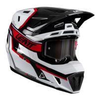 Leatt Шлем кроссовый  7.5 V26 White-Red + очки Velocity 4.5 в Тольятти