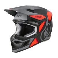 Oneal Шлем кроссовый 3Series Vision Серый/Красный в Тольятти