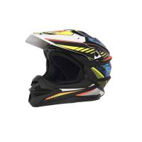 Desment Шлем кроссовый Raptor White-Yellow-Blue graphic в Тольятти