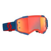 Scott Очки кроссовые Fury dark blue/neon red/orange chrome works в Тольятти