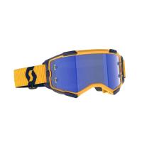 Scott Очки кроссовые Fury dark yellow/dark blue/blue chrome works в Тольятти
