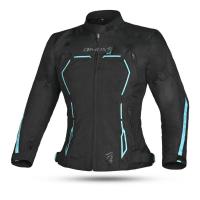 Dimox Мотокуртка текстиль Margo Women Black/Turquoise в Тольятти