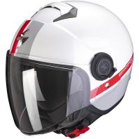 Scorpion Exo Мотошлем City Strada Белый/Серый/Красный в Тольятти