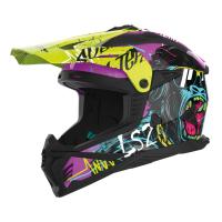 LS2 Шлем MX708 Fast II Gorilla фиолетово-желтый в Тольятти