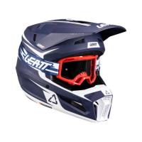 Leatt Шлем кроссовый детский 3.5 V26 Blue + очки Vizion 3.5 в Тольятти