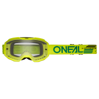 Oneal Маска кроссовая B-10 Solid V.24, желтый, прозрачные линзы Antifog, с защитой от уф лучей в Тольятти