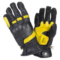 BY City Мотоперчатки Retro II Black/Yellow в Тольятти