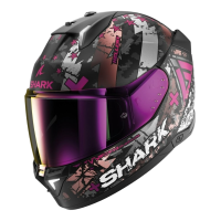 Shark Шлем Skwal i3 Hellcat Mat Black/Chrome/Violet в Тольятти