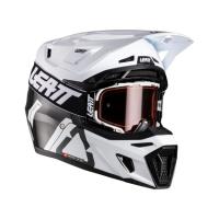 Leatt Мотошлем 9.5 Carbon-White + очки Velocity 6.5 V26 в Тольятти