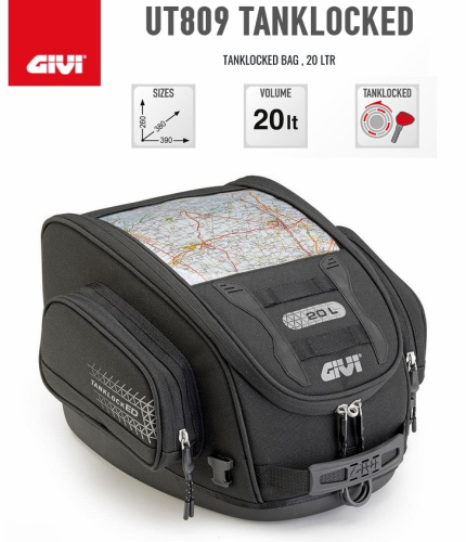 Givi Сумка на бак Tanklocked UT809 20л в Тольятти