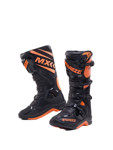 Starezzi Мотоботы Milano Black/Orange в Тольятти