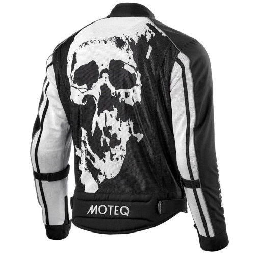 Moteq Мотокуртка текстильная сетка Rebel Черно-белая в Тольятти