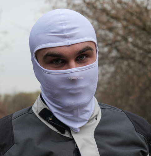 MotoLike Подшлемник Хлопок/Эластан Белый в Тольятти
