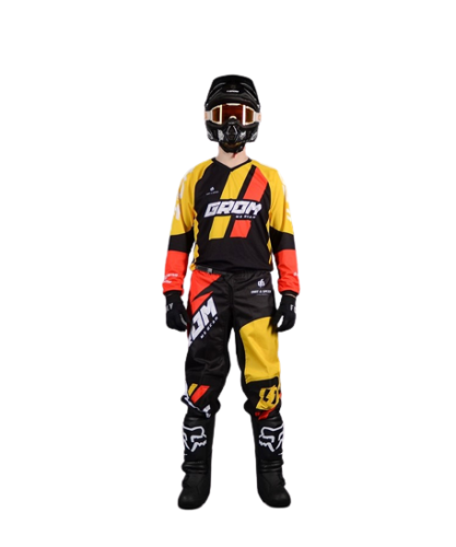 Grom Штаны кроссовые Race Redyellow в Тольятти