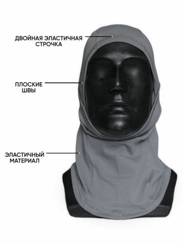 MotoLike Подшлемник Х/Э трансформер Серый в Тольятти