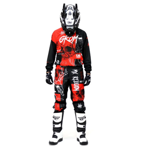 Grom Джерси + штаны MX Religion red в Тольятти