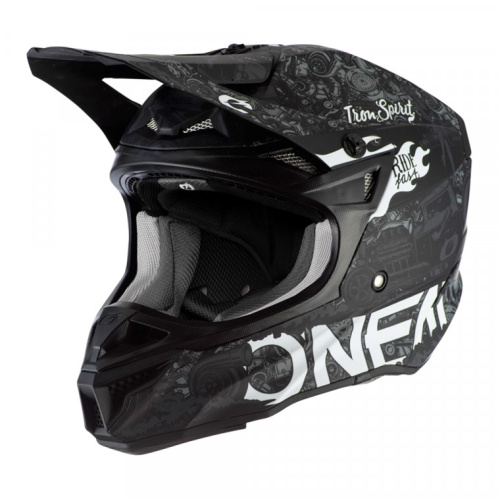 Oneal Шлем кроссовый 5Series Polyacrylite Черный/Белый в Тольятти